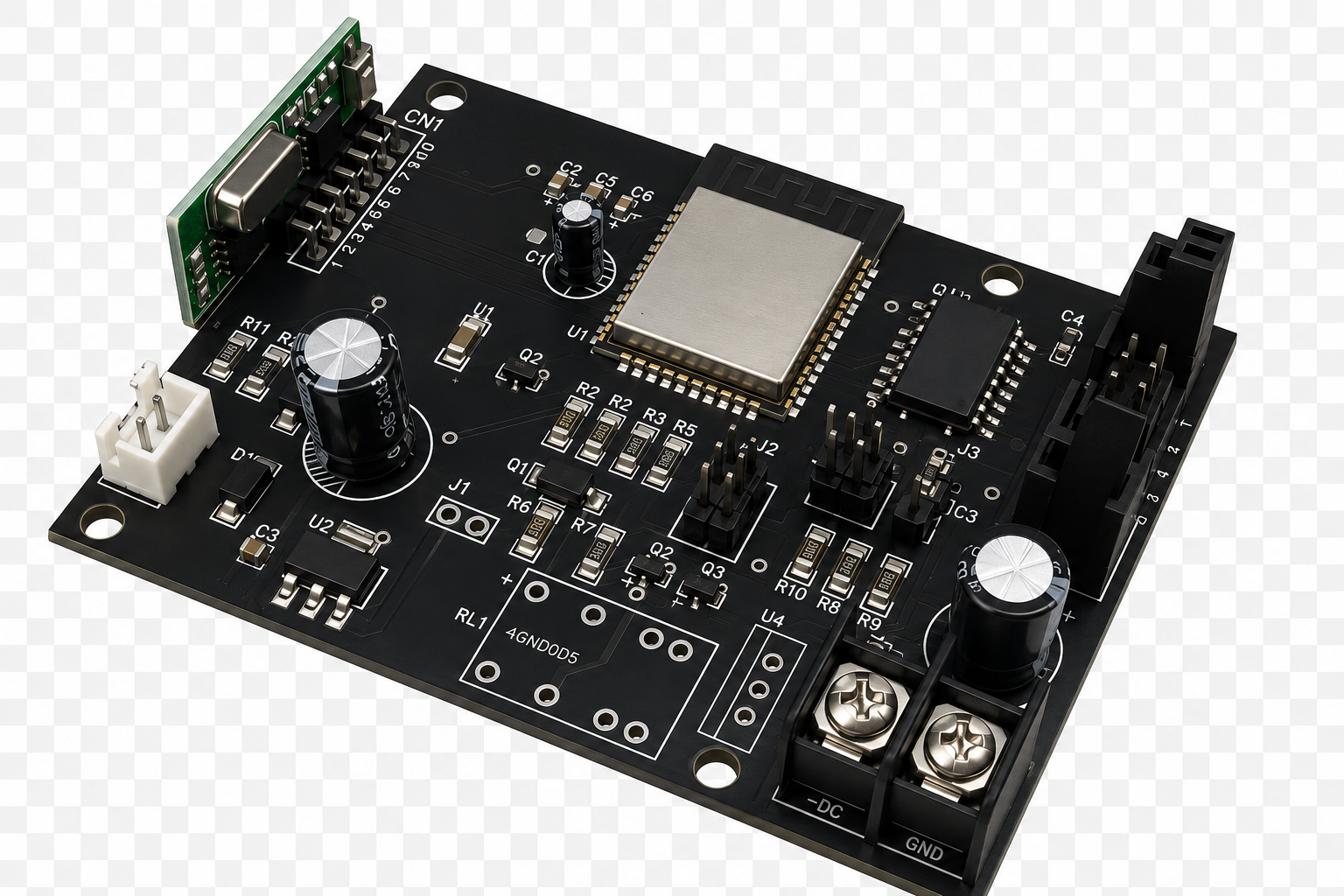 Fuel price display and control card circuit board